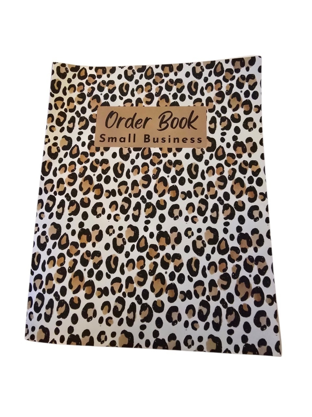 Small Business Order Book Leopard Print